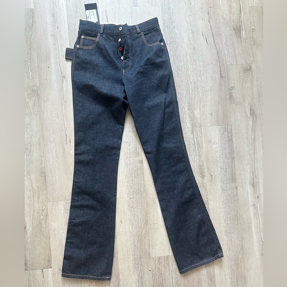 Bottega Veneta Dark Blue Women's Flare Jeans